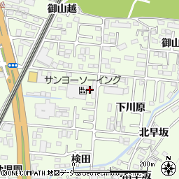 福島県福島市御山中川原92周辺の地図