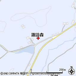 福島県伊達市保原町富沢（諏訪森）周辺の地図