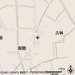 福島県福島市町庭坂（古林）周辺の地図