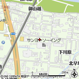 福島県福島市御山中川原94周辺の地図