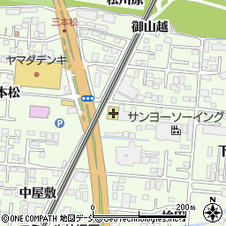 福島県福島市御山中川原80-1周辺の地図