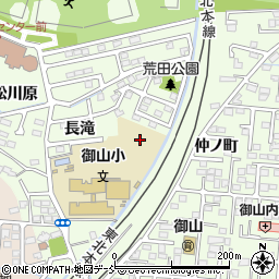 福島県福島市御山（清次郎作り）周辺の地図