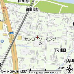 福島県福島市御山中川原95-1周辺の地図