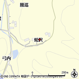 福島県伊達市保原町高成田（蛇沢）周辺の地図