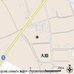 福島県福島市町庭坂大原周辺の地図