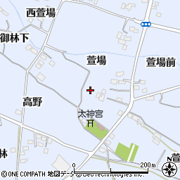 福島県福島市笹木野萱場11周辺の地図