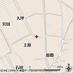福島県福島市町庭坂上原周辺の地図