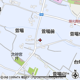 福島県福島市笹木野萱場前周辺の地図