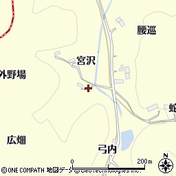 福島県伊達市保原町高成田宮沢周辺の地図