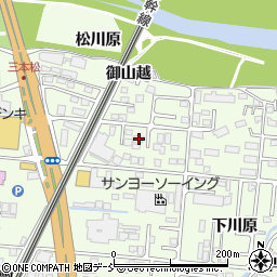 福島県福島市御山中川原51周辺の地図