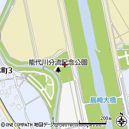 能代川分流記念公園トイレ周辺の地図
