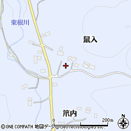 福島県伊達市保原町富沢鼠入周辺の地図