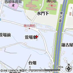 福島県福島市笹木野萱場東2-1周辺の地図