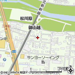 福島県福島市御山中川原32周辺の地図