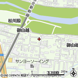 福島県福島市御山中川原40周辺の地図