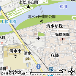 福島県福島市泉清水が丘31周辺の地図