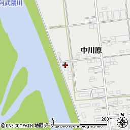福島県福島市岡部中川原50周辺の地図