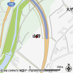 福島県相馬市今田山野周辺の地図
