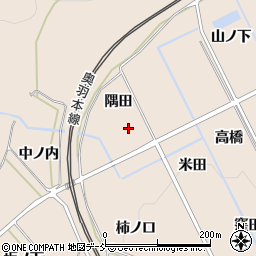 福島県福島市町庭坂隅田周辺の地図