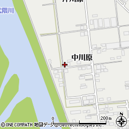 福島県福島市岡部中川原71周辺の地図