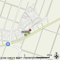 卯八郎受新潟米生産実践集団卯八郎ライスセンター周辺の地図