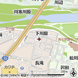 福島県福島市泉（下川原）周辺の地図