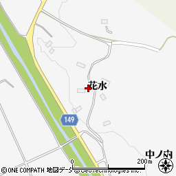 福島県伊達市霊山町山戸田花水23周辺の地図