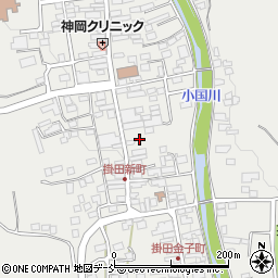 福島県伊達市霊山町掛田新町周辺の地図