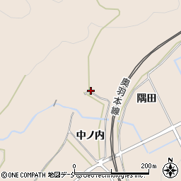 福島県福島市町庭坂中ノ内周辺の地図