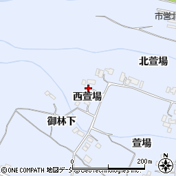 福島県福島市笹木野西萱場周辺の地図
