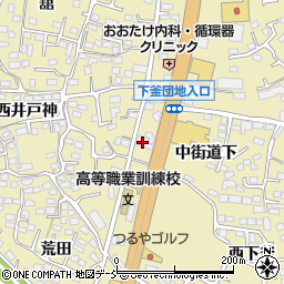 福島小松フォークリフト株式会社　福島営業所周辺の地図