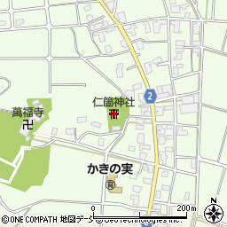 仁箇神社周辺の地図