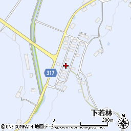 福島県伊達市保原町富沢新若林周辺の地図