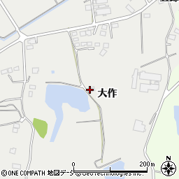 福島県相馬市成田大作周辺の地図