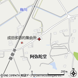福島県相馬市成田阿弥陀堂周辺の地図
