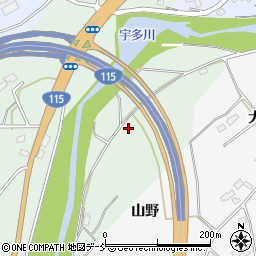 福島県相馬市山上荒屋舗周辺の地図