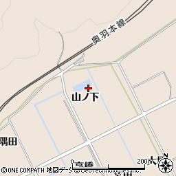 福島県福島市町庭坂山ノ下周辺の地図