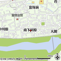福島県福島市丸子南下川原周辺の地図
