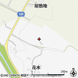 福島県伊達市霊山町山戸田窪下周辺の地図