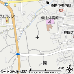 福島県伊達市霊山町掛田周辺の地図