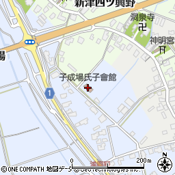 子成場氏子会館周辺の地図