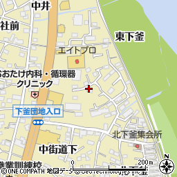 福島県福島市本内南町裏周辺の地図