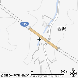 福島県伊達市保原町柱田西沢50周辺の地図