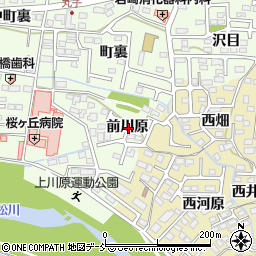 福島県福島市丸子（前川原）周辺の地図