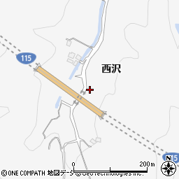 福島県伊達市保原町柱田西沢14-1周辺の地図