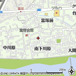 福島県福島市丸子北下川原周辺の地図