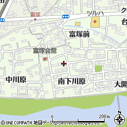 福島県福島市丸子（北下川原）周辺の地図