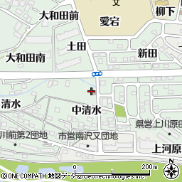 北沢又郵便局周辺の地図