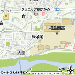 福島県福島市丸子（辰ノ尾）周辺の地図