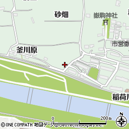 福島県福島市笹谷釜川原2周辺の地図